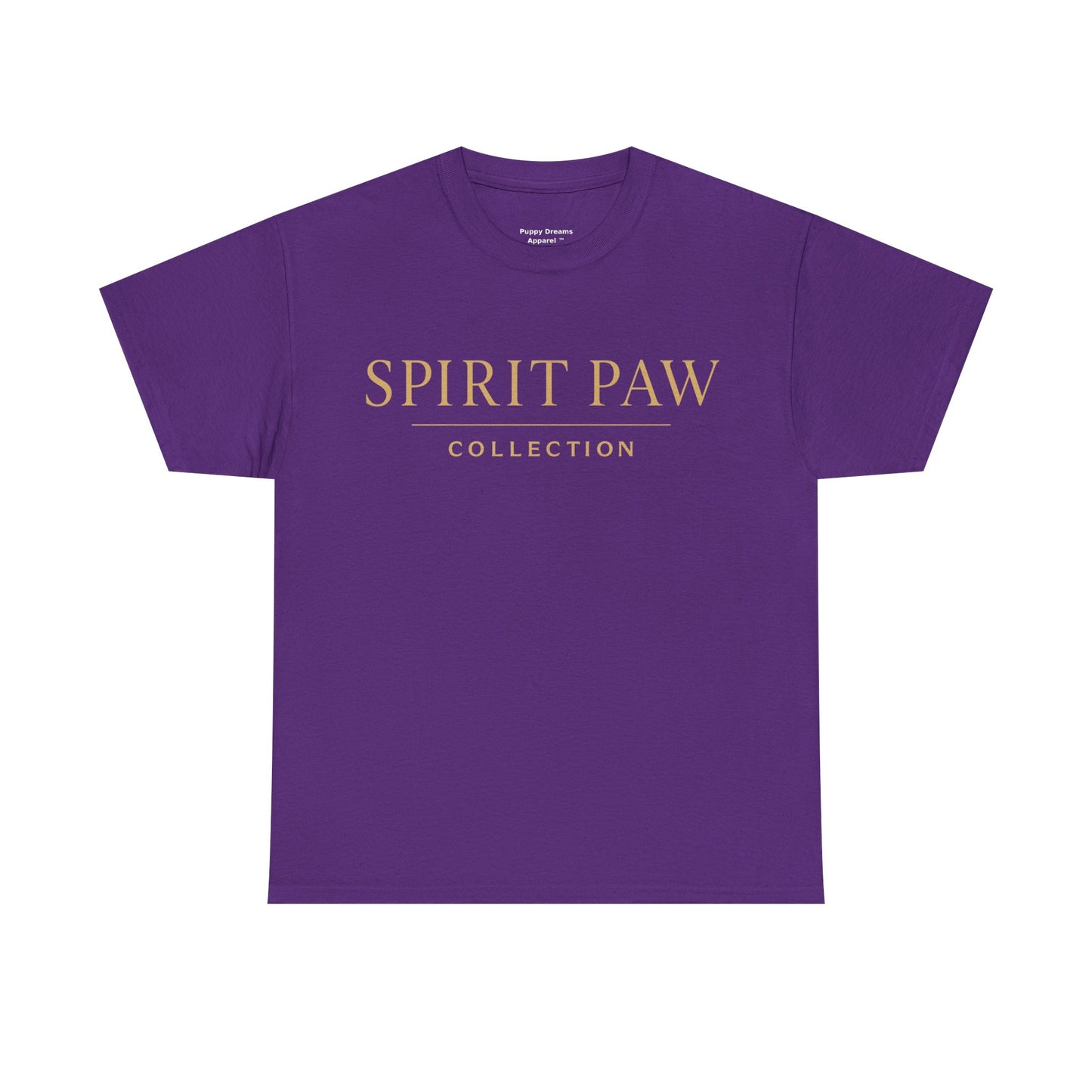Unisex Spirit Paw Heavy Cotton Tee - Comfortable Tee for Animal Lovers, Casual Wear, Gift for Pet Owners, Everyday Style, Soft Cotton Shirt