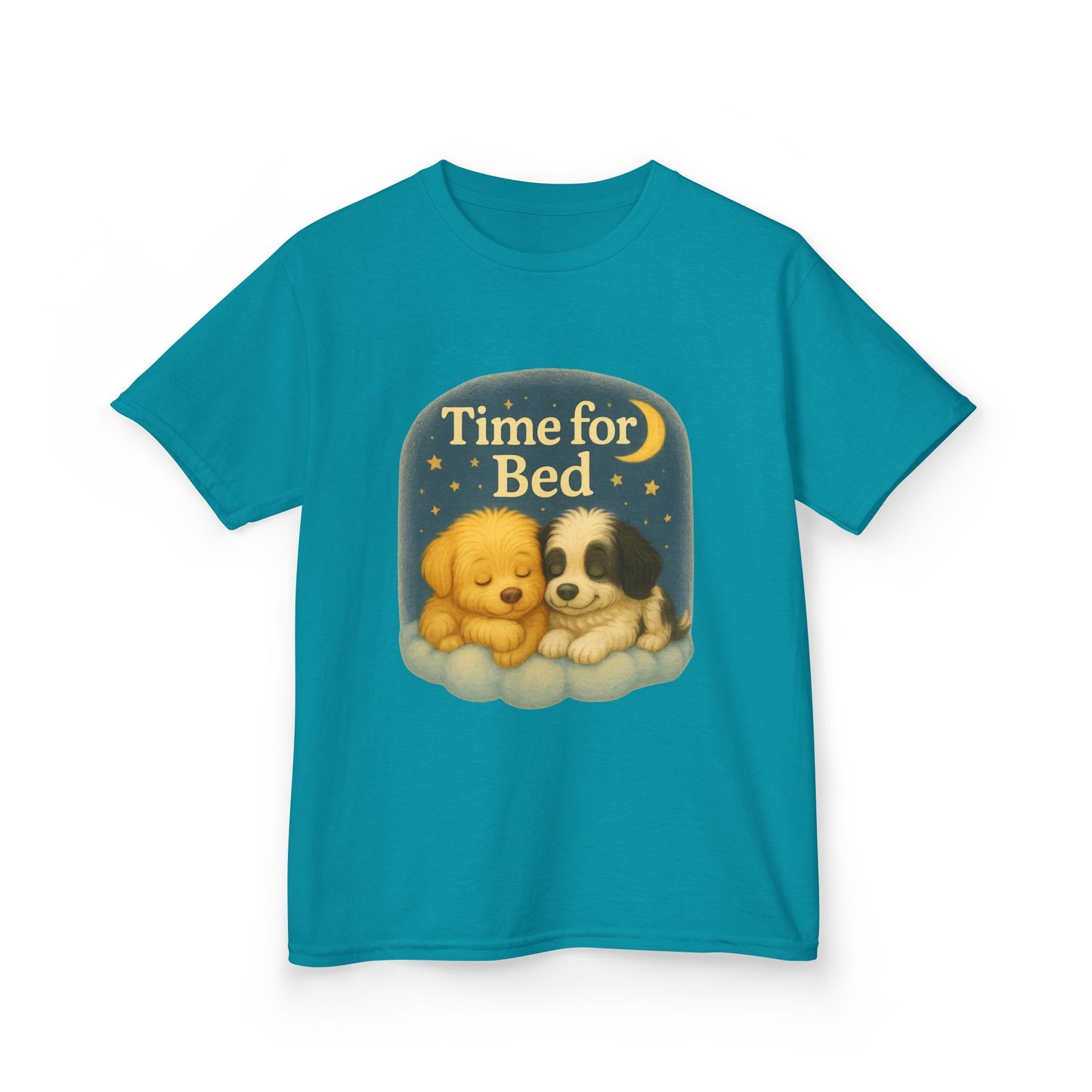 Cute Kids Bedtime Tee - Time for Bed Pajama Top, Children’s Sleepwear, Dog Lovers Gift, Cozy Bedtime Shirt, Fun Animal T-Shirt