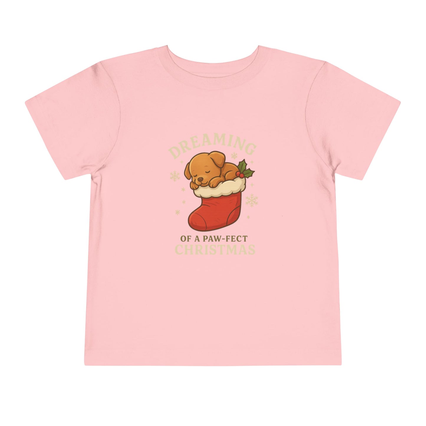 Dreaming of a Paw-Fect Christmas Toddler Tee | Adorable Short Sleeve Shirt for Holidays, Christmas Gift, Baby Shower, Cute Outfit, [...]