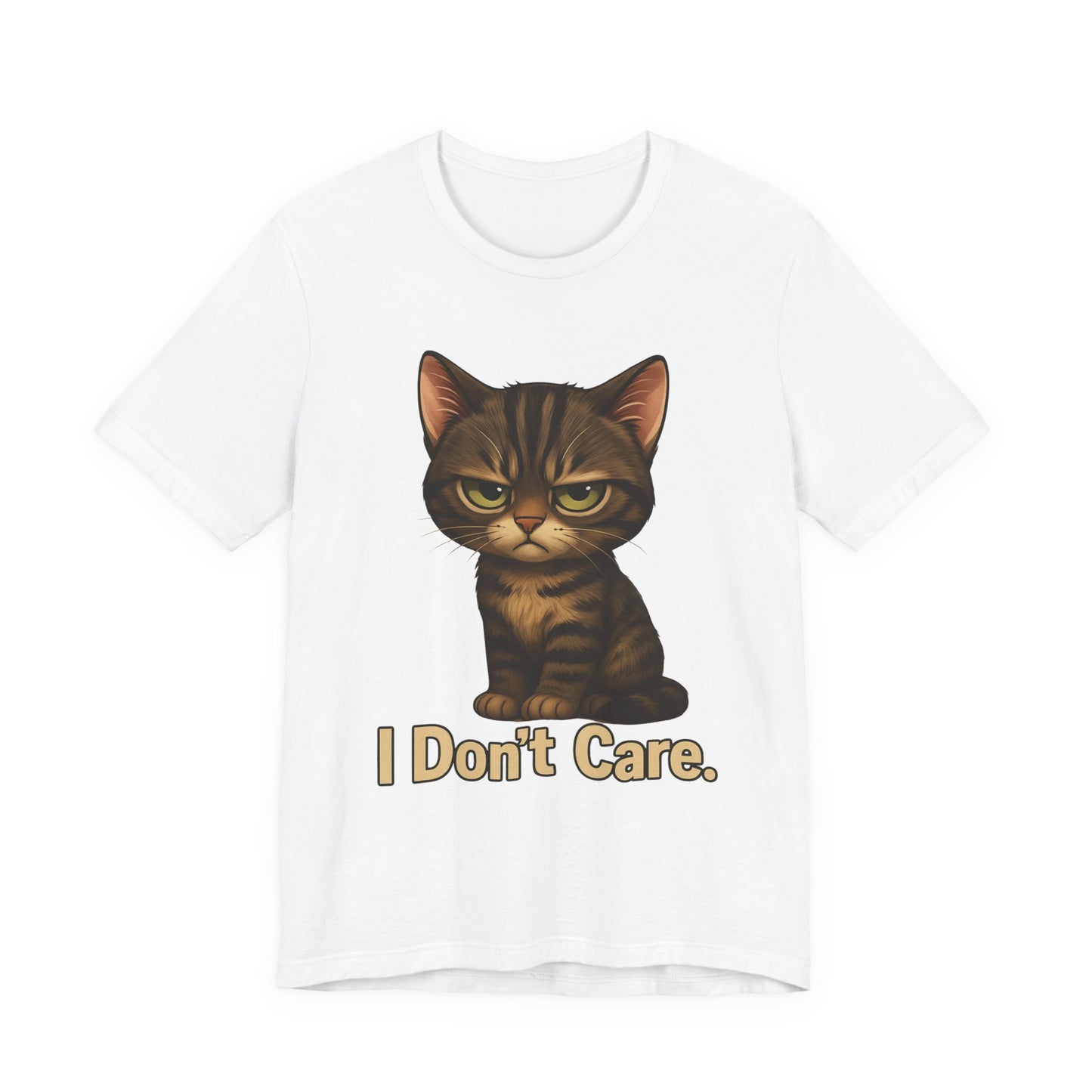 I Don’t Care Cat Tee — Cute Grumpy Cat Graphic T-Shirt