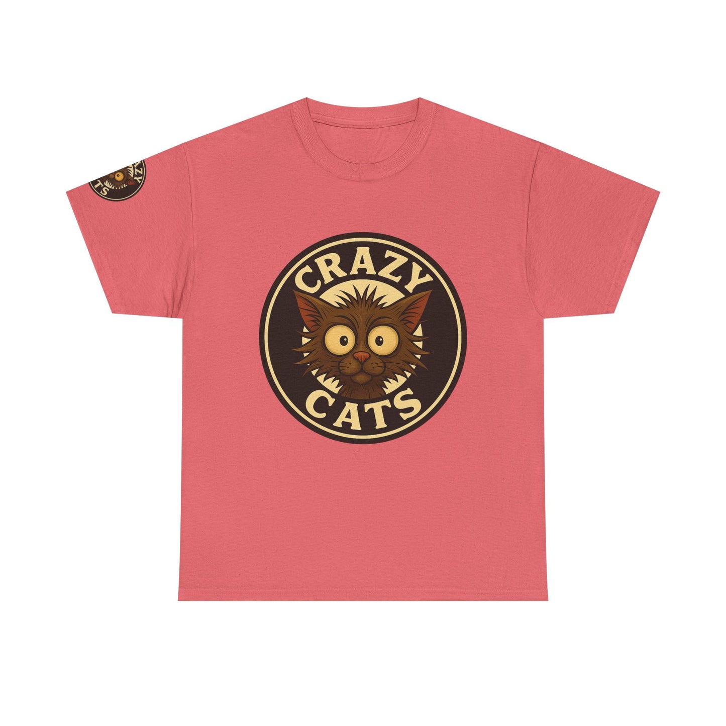 Crazy Cats T-Shirt — Vintage Cartoon Cat Graphic Tee for Cat Lovers