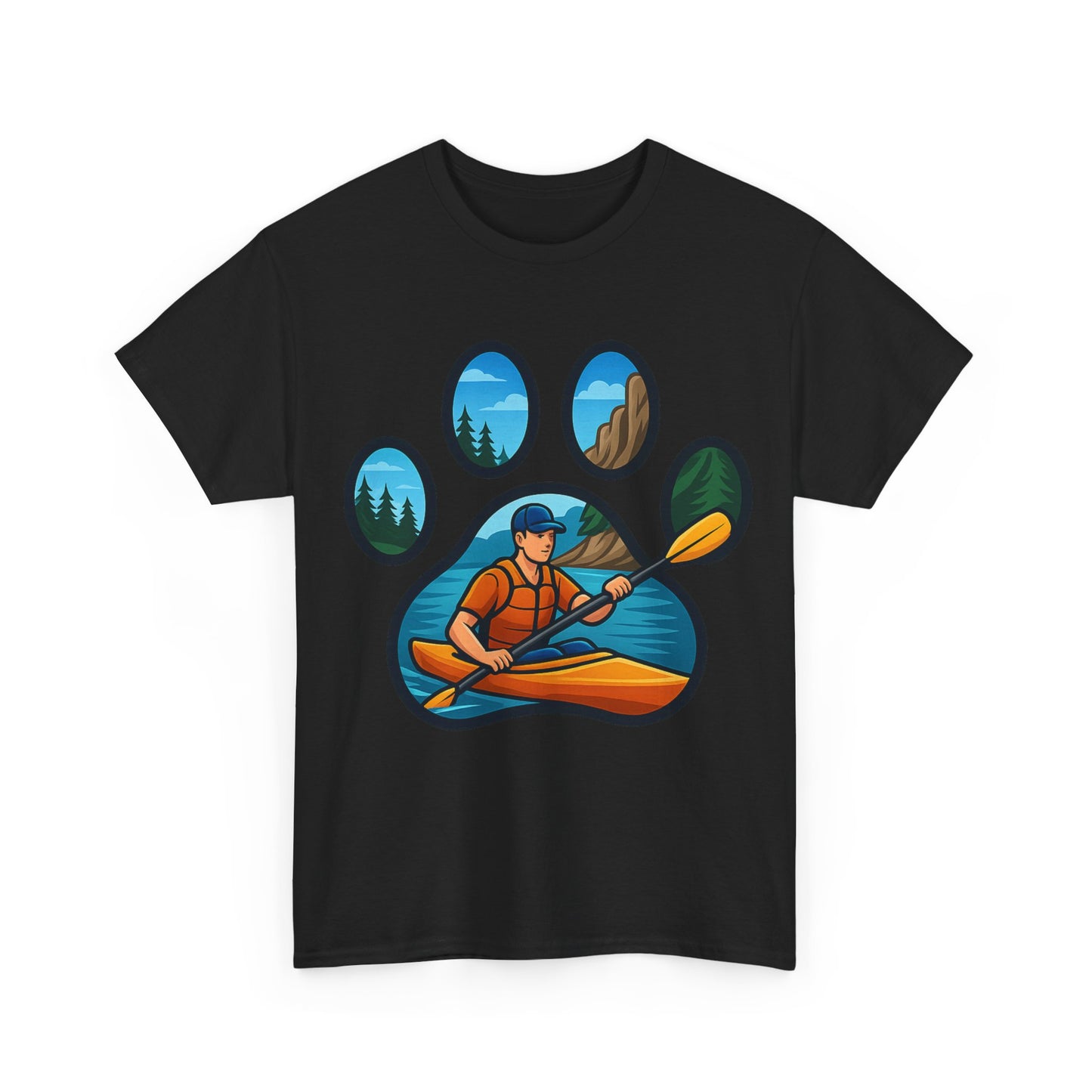 Adventure Kayaking Graphic Tee for Outdoor Lovers, Unisex Cotton Shirt, Nature Lovers Gift, Camping Apparel, Wildlife Design T-Shirt