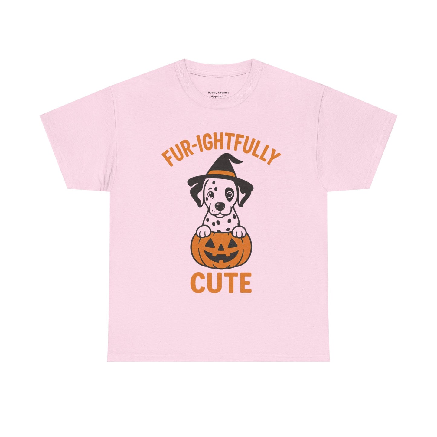 Fur-ightfully Cute Halloween Tee, Unisex Cotton Dog Lover Shirt, Halloween Costume, Pet-Themed Gift, Spooky Vibes