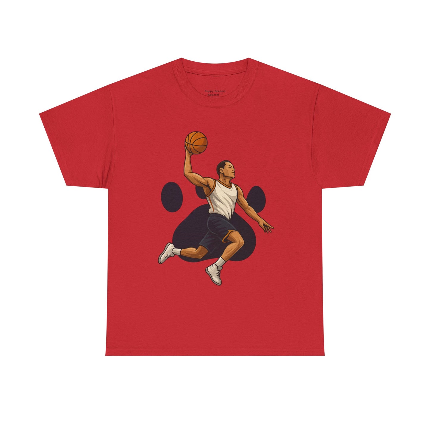Basketball Dunk Unisex Heavy Cotton Tee | Sports Fan Shirt, Gift for Athletes, Sportswear, Streetwear, Casual Tee