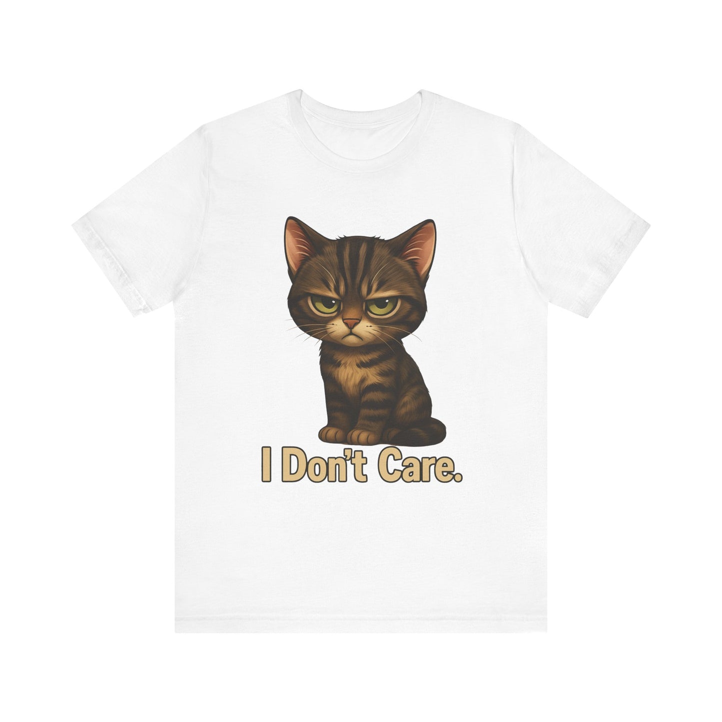 I Don’t Care Cat Tee — Cute Grumpy Cat Graphic T-Shirt
