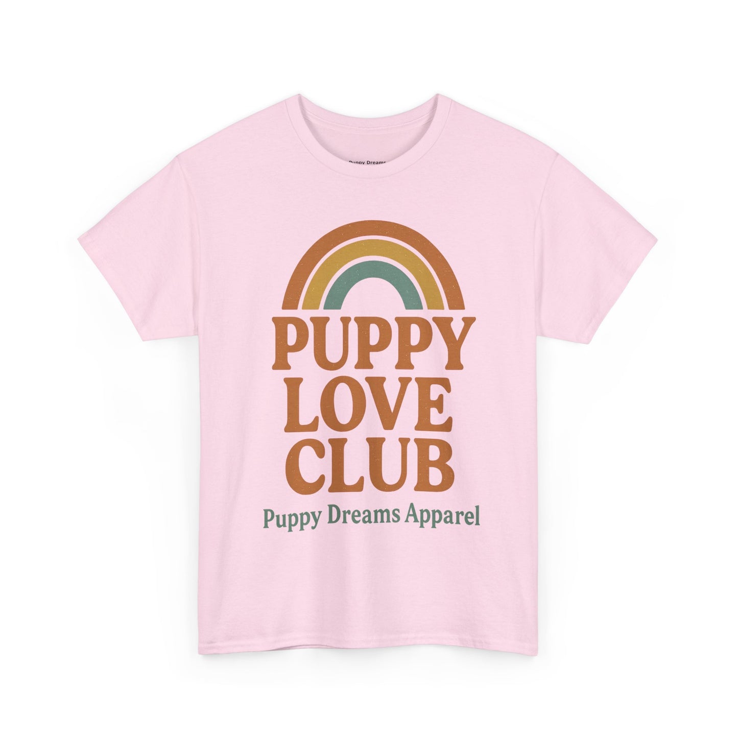Puppy Love Club Unisex Heavy Cotton Tee, Dog Lover Shirt, Pet Owner Gift, Cute Graphic Tee, Animal Enthusiast Apparel, Casual Everyday Wear