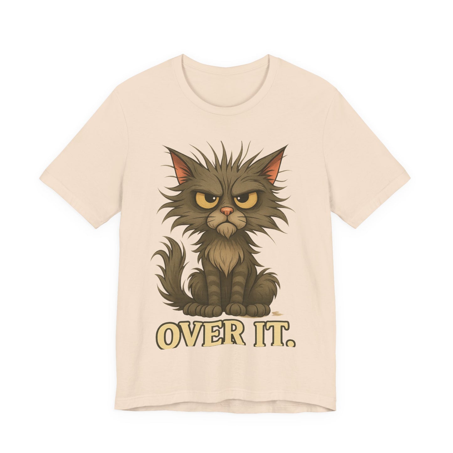 Over It Cat T-Shirt — Grumpy Kitty Graphic Tee