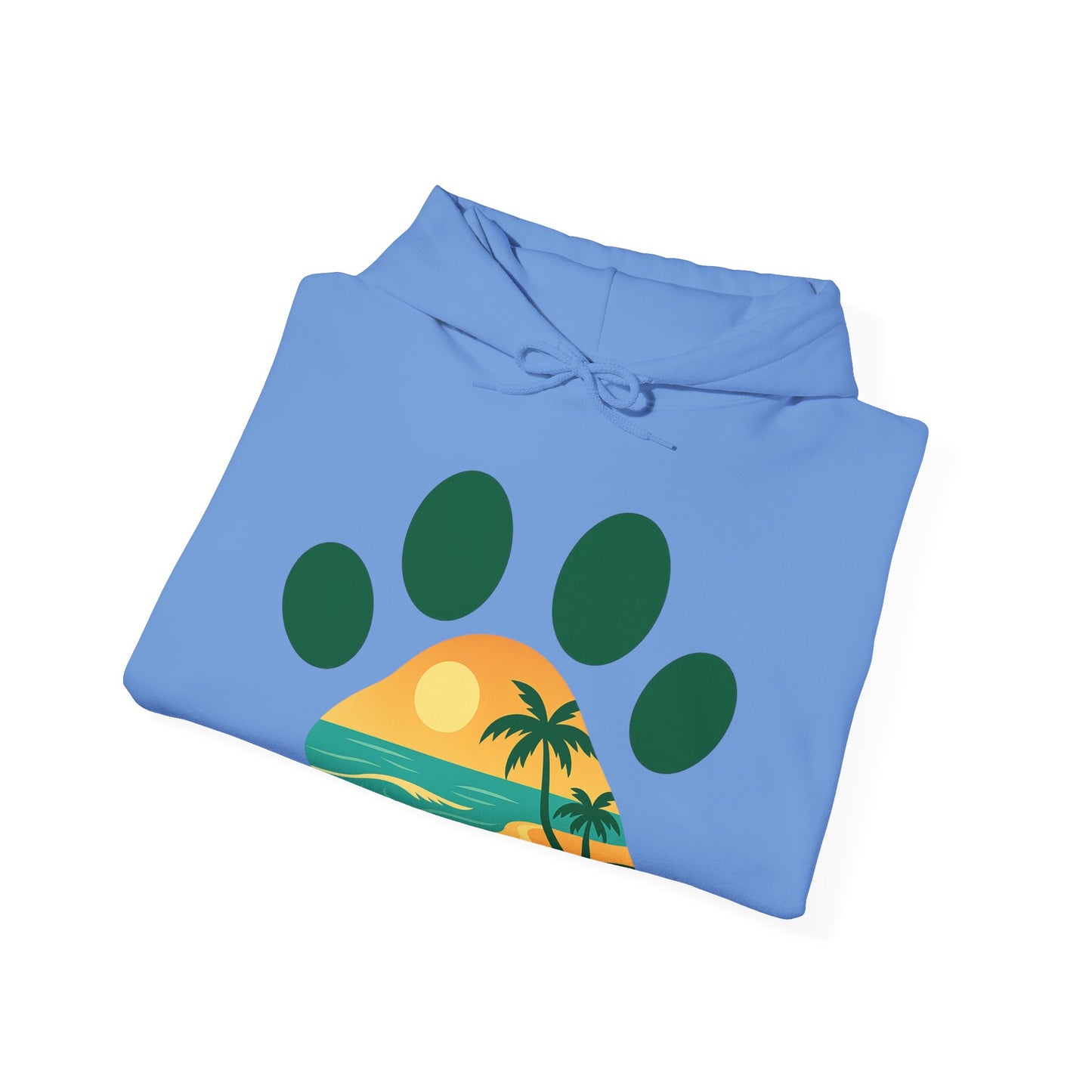 Cozy Beach Vibes Sweatshirt - Unisex Heavy Blend Hoodie for Pet Lovers, Sunset Design, Perfect Gift for Animal Lovers, Casual Comfort, [...]
