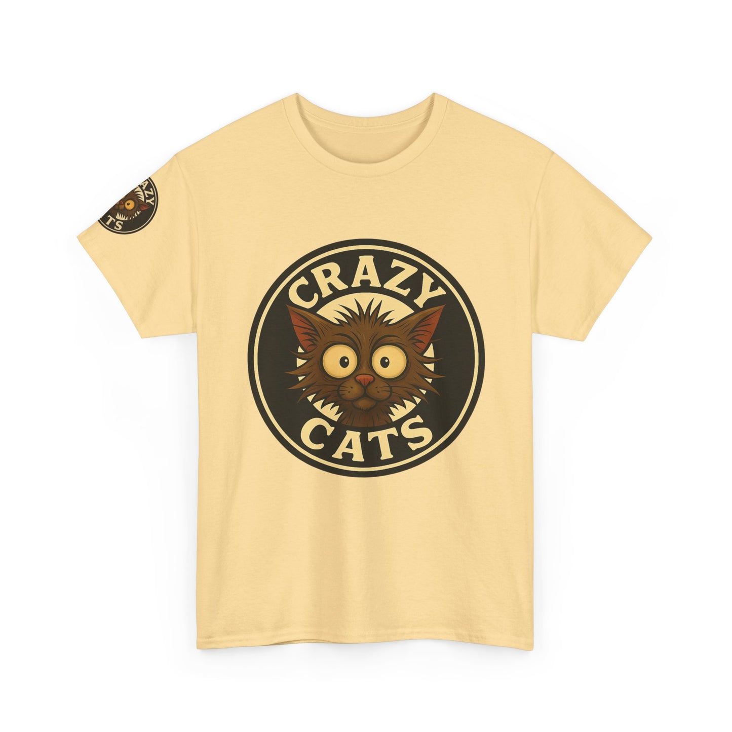 Crazy Cats T-Shirt — Vintage Cartoon Cat Graphic Tee for Cat Lovers