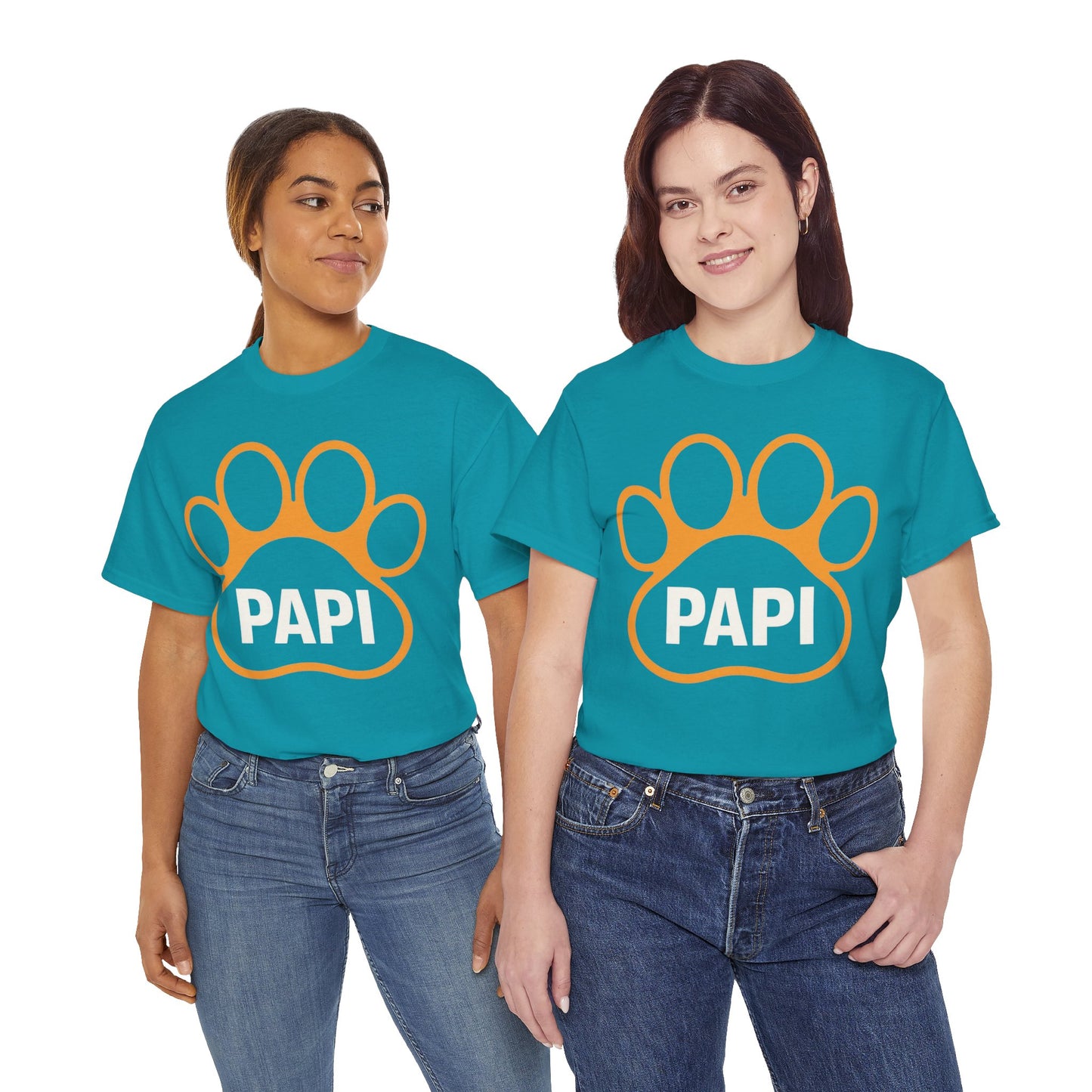 Paw Print PAPI Tee - Perfect for Dog Lovers, Gifts for Pawsome Dads, Casual Style, Pet-Themed Shirt, Unisex Cotton Top