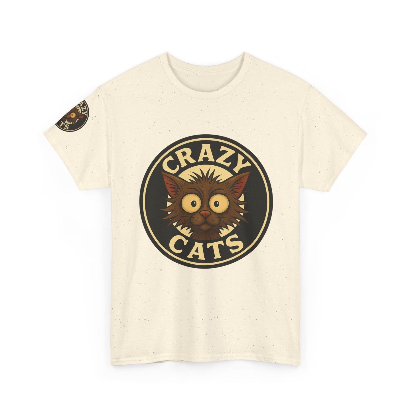 Crazy Cats T-Shirt — Vintage Cartoon Cat Graphic Tee for Cat Lovers