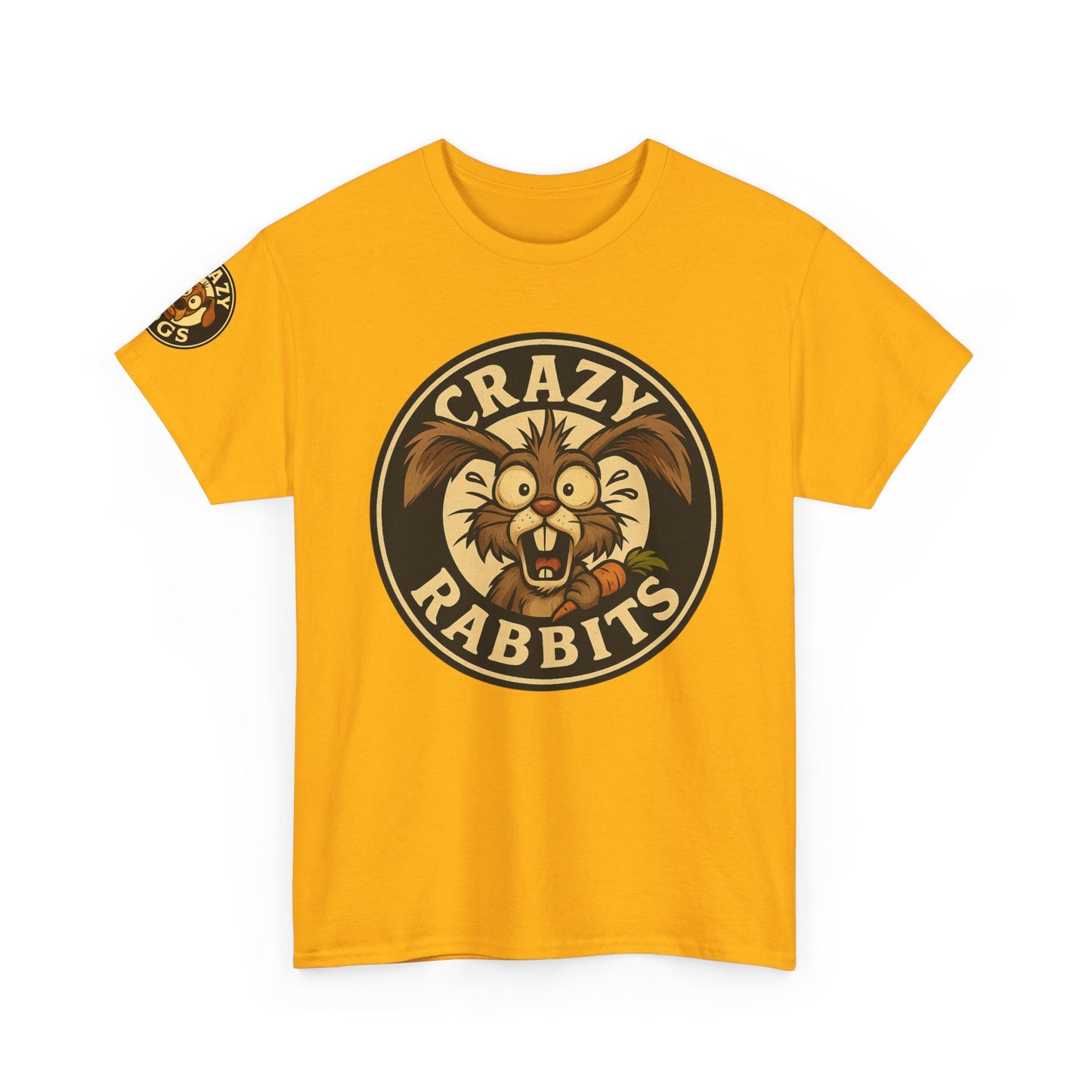 Crazy Rabbits Graphic Tee — Retro Mascot Rabbit Shirt