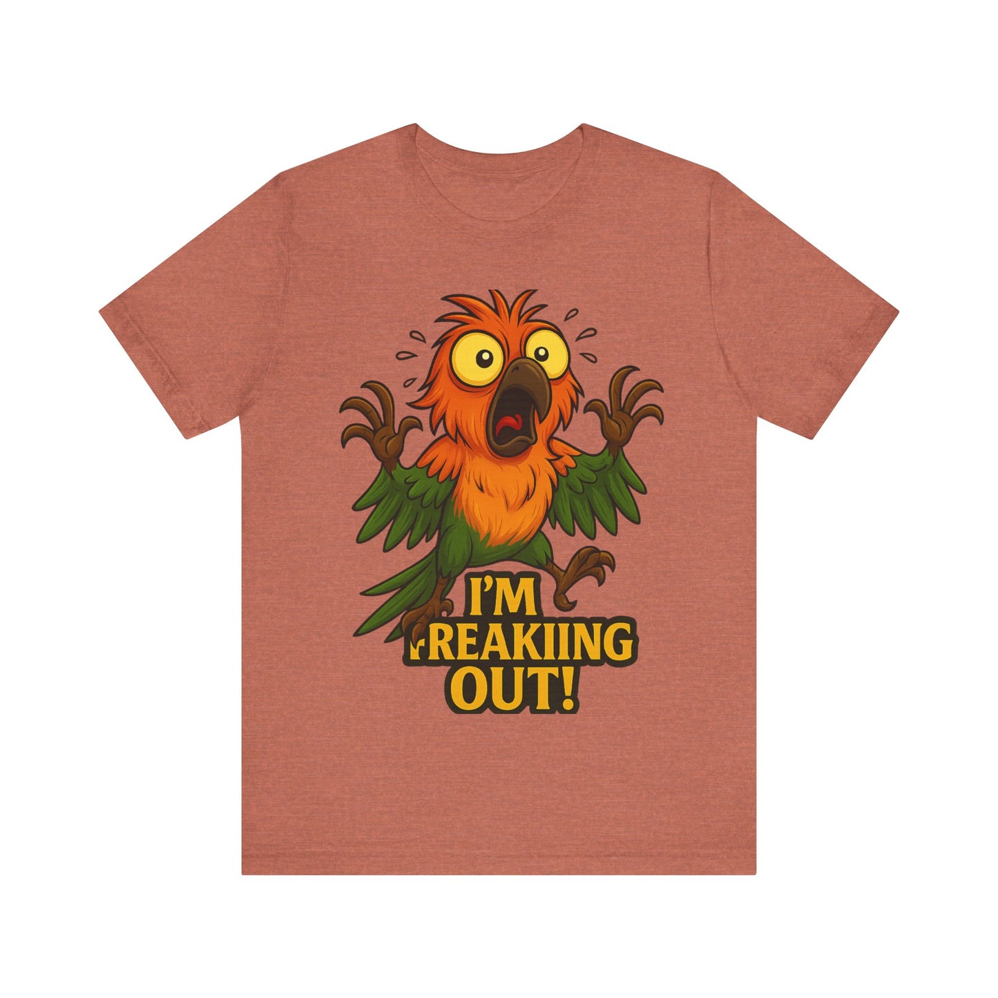 Funny "I'm Freaking Out" Parrot T-Shirt