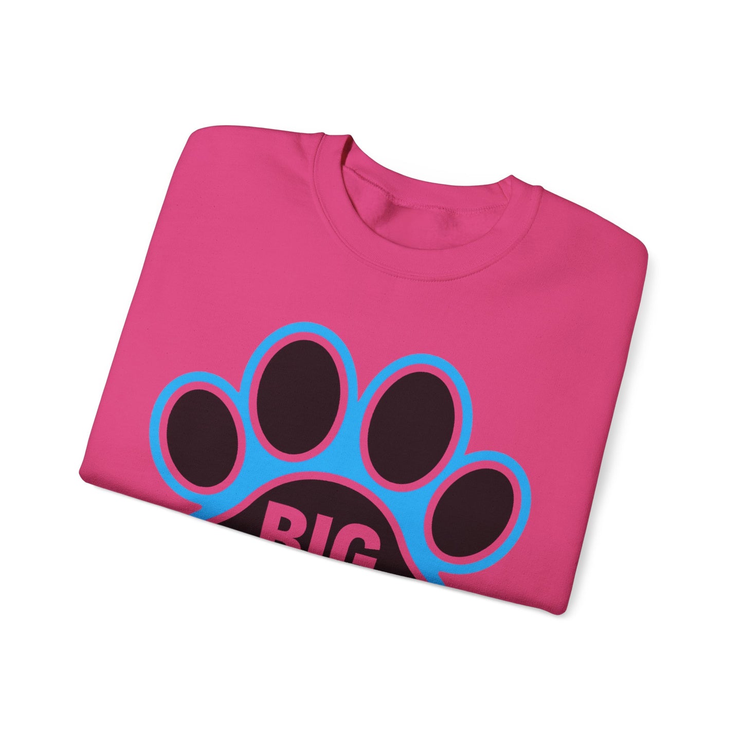 Paw Print Sweatshirt for Animal Lovers, Cozy Sweater, Pet Owner Gift, Big Paw Crewneck, Animal Rescue Fundraiser