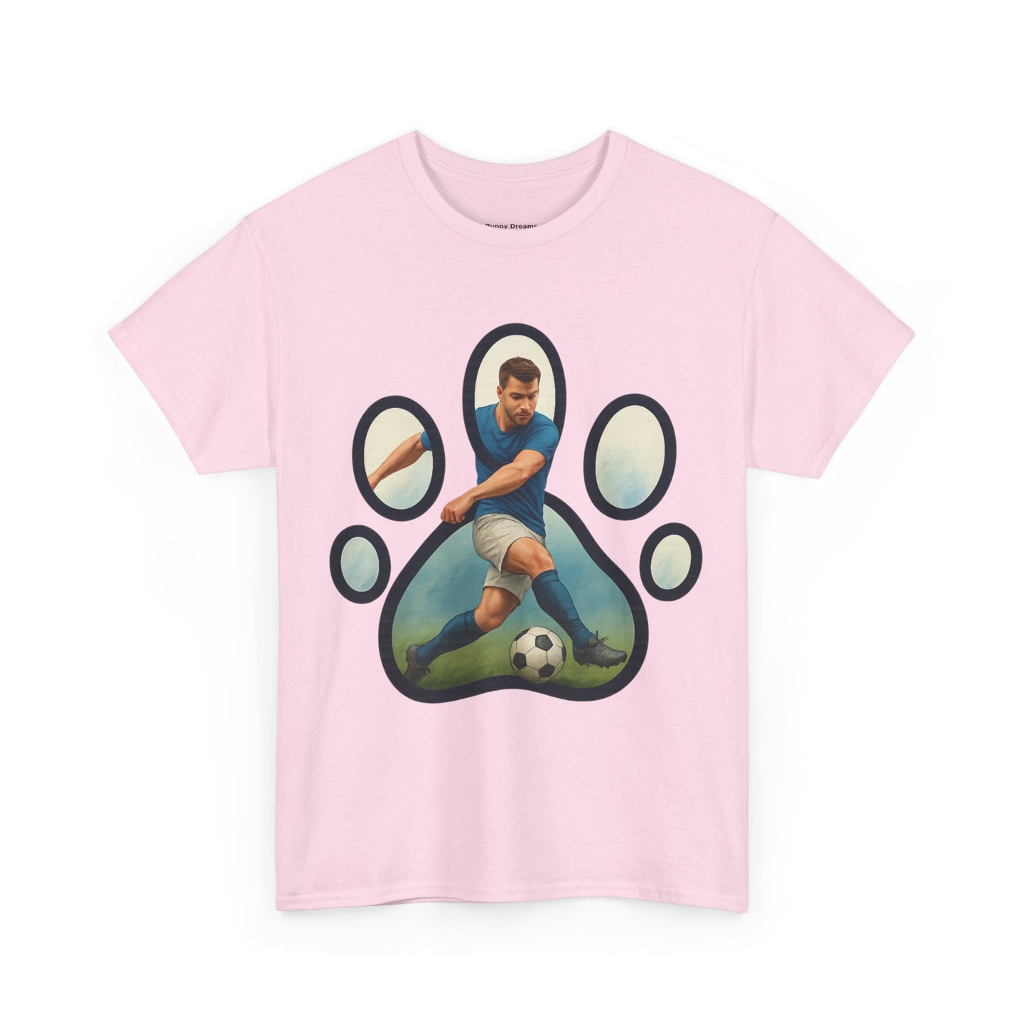 Soccer Paw Print Tee | Pet Lover Shirt, Animal Paw T-Shirt, Sports Gift, Unisex Apparel, Dog Lover Clothing