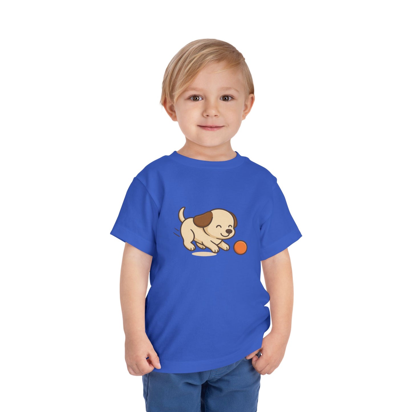 Cute Puppy Toddler Tee, Kids T-Shirt, Summer Play Shirt, Dog Lover Gift, Birthday Outfit