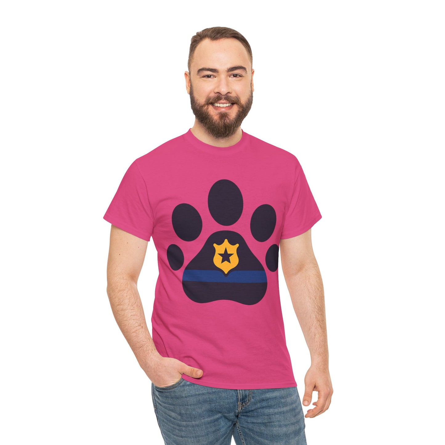 Paw Print Graphic Tee - Unisex Heavy Cotton Tee for Pet Lovers, Gifts for Dog Owners, Casual Wear, Animal Rescue Support, Animal Lover [...]