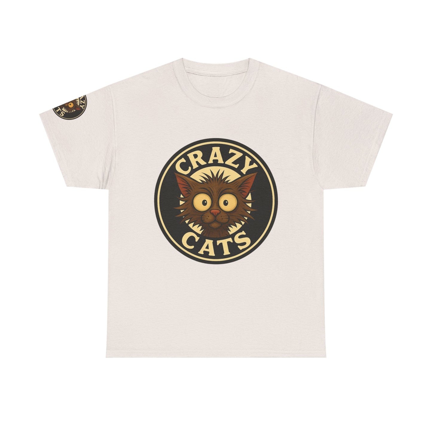 Crazy Cats T-Shirt — Vintage Cartoon Cat Graphic Tee for Cat Lovers