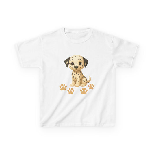 Kids Dalmatian Puppy Tee, Cute Dog T-Shirt, Animal Lovers Gift, Children's Casual Wear, Birthday Present, Pet Lover Shirt