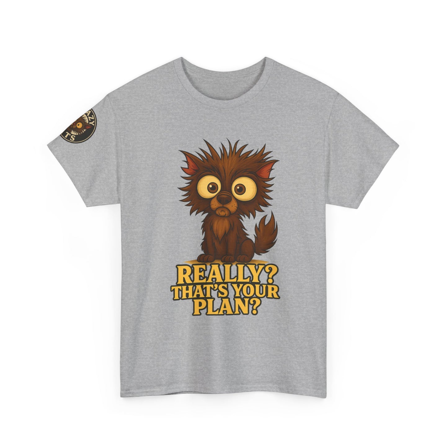 T-Shirt — Cute Owl Graphic “Really? That’s Your Plan?” Funny Animal Tee