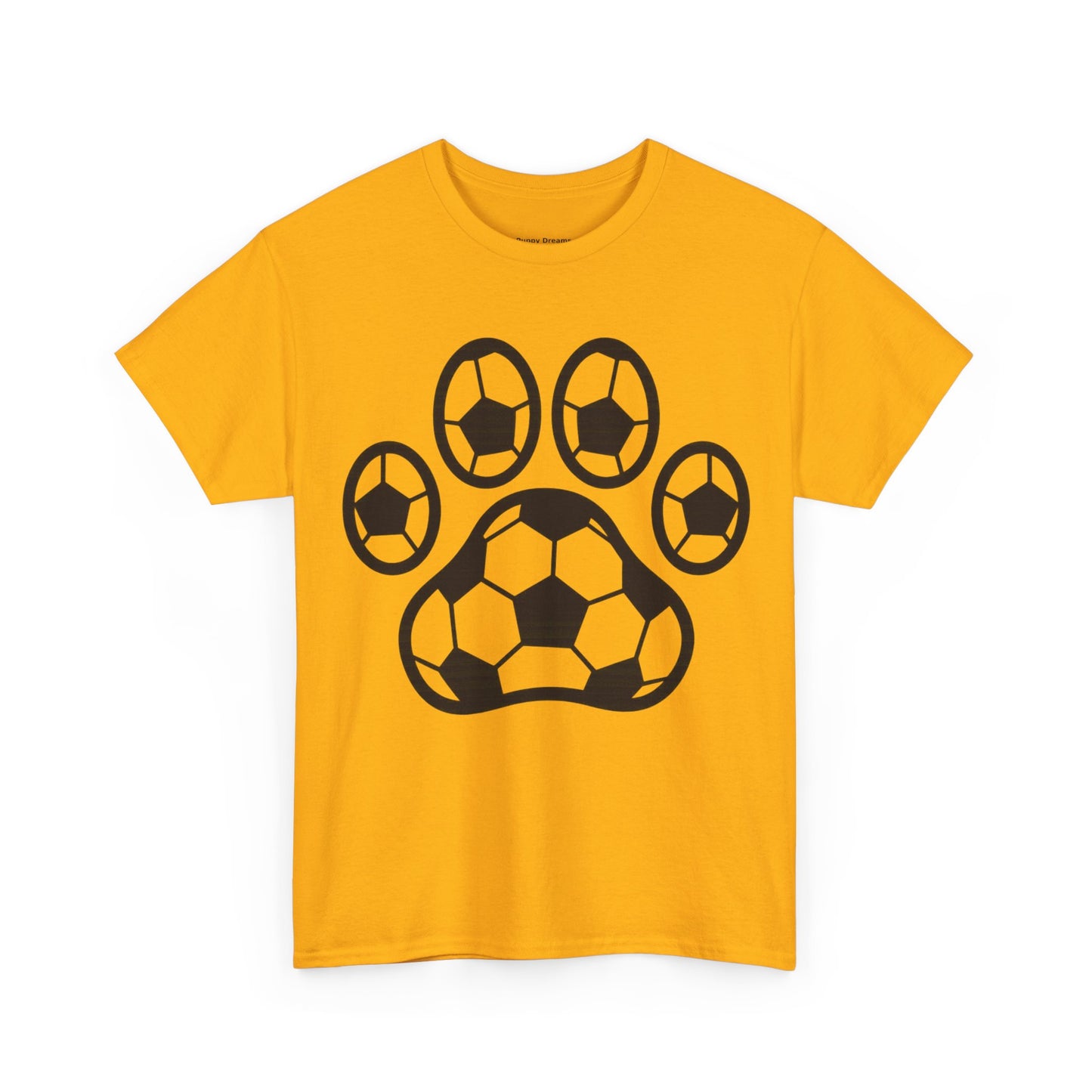 Soccer Paw Print T-Shirt - Pet Lover Gift, Unisex Tee, Football Shirt, Animal Lover Apparel, Sports Fan Gift