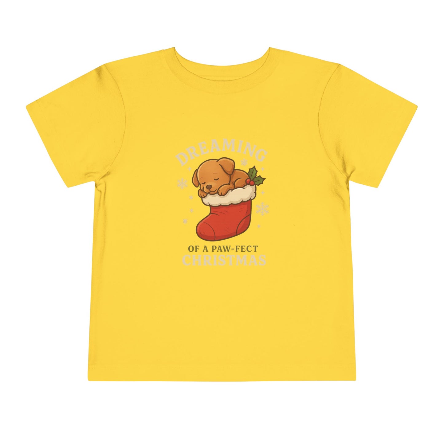 Dreaming of a Paw-Fect Christmas Toddler Tee | Adorable Short Sleeve Shirt for Holidays, Christmas Gift, Baby Shower, Cute Outfit, [...]