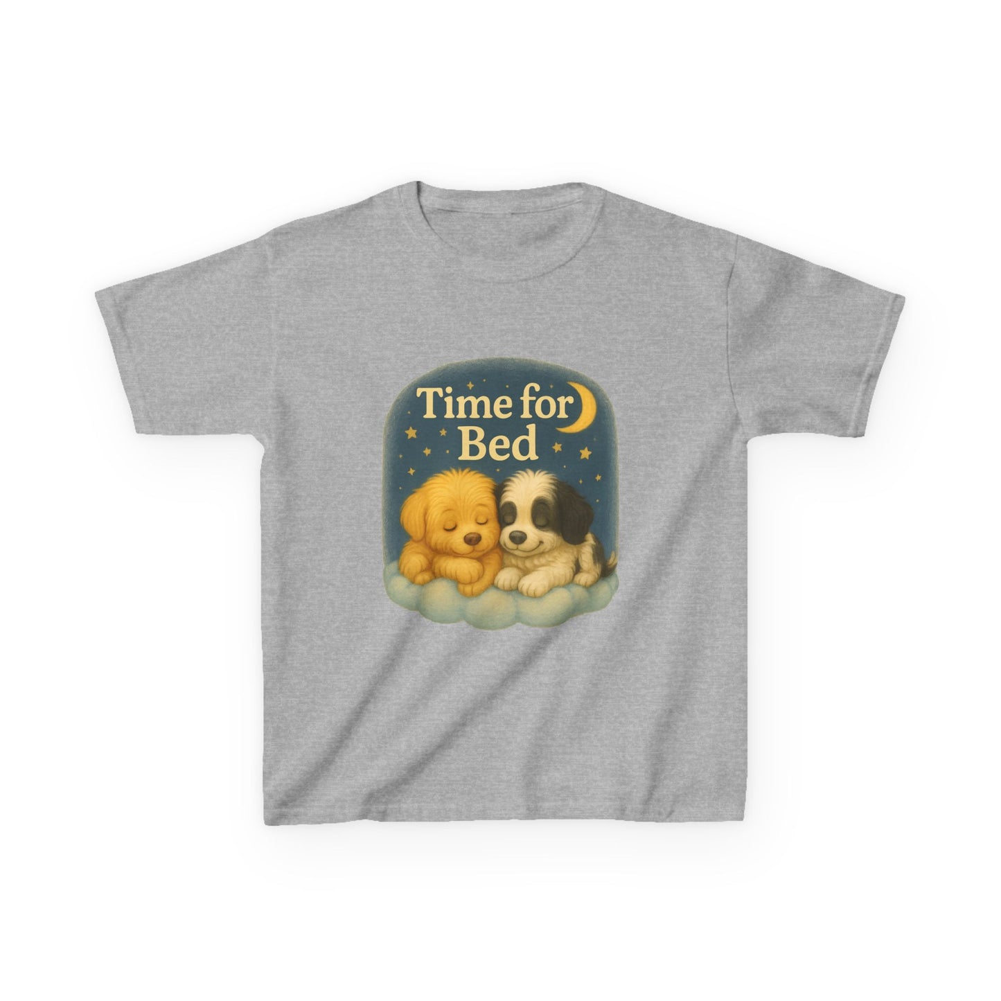 Cute Kids Bedtime Tee - Time for Bed Pajama Top, Children’s Sleepwear, Dog Lovers Gift, Cozy Bedtime Shirt, Fun Animal T-Shirt