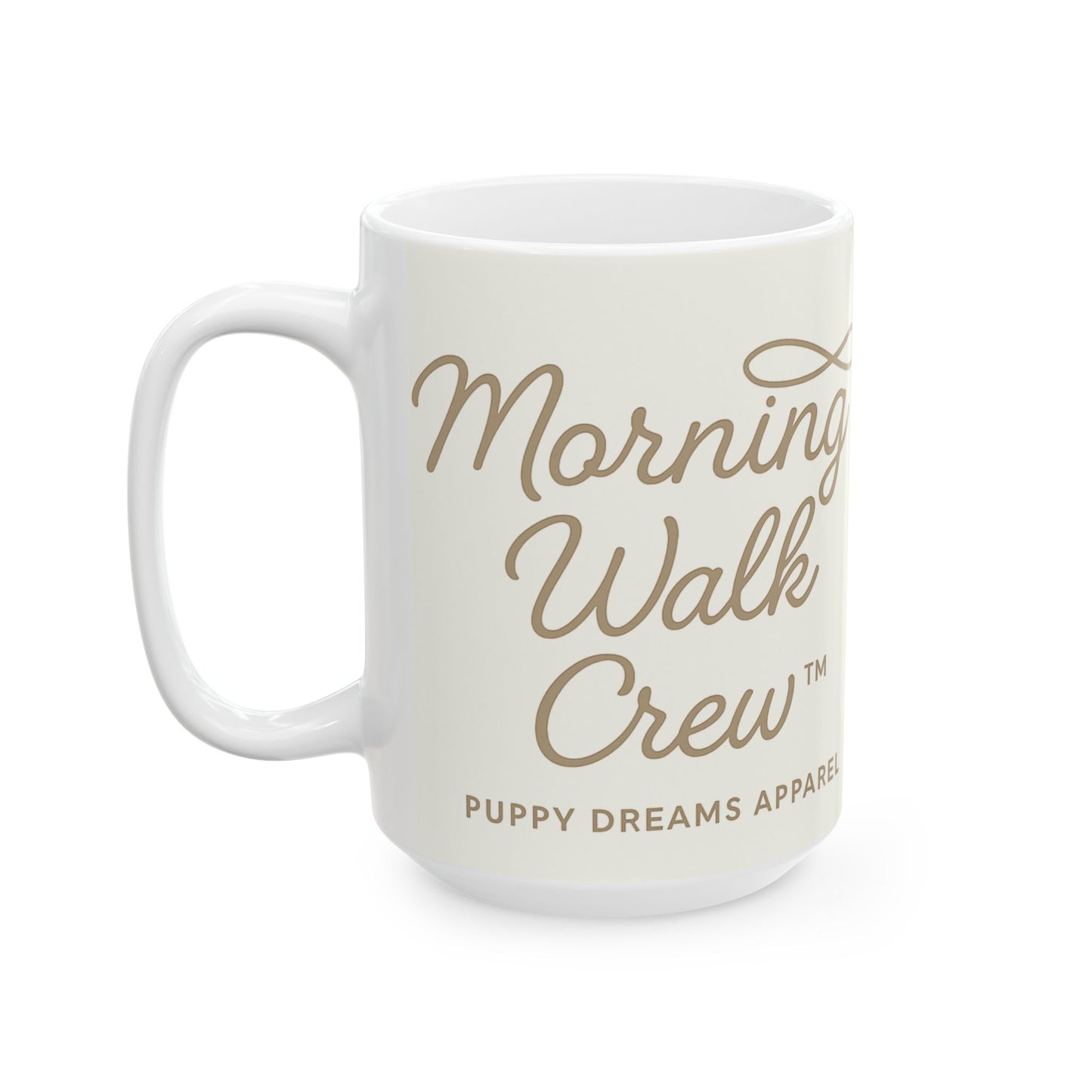 Cozy Coffee Ceramic Mug for Dog Lovers, Morning Walk Crew Mug, Gift for Pet Owners, Puppy Lover's Drinkware, Cute Animal Mug, Dog [...]