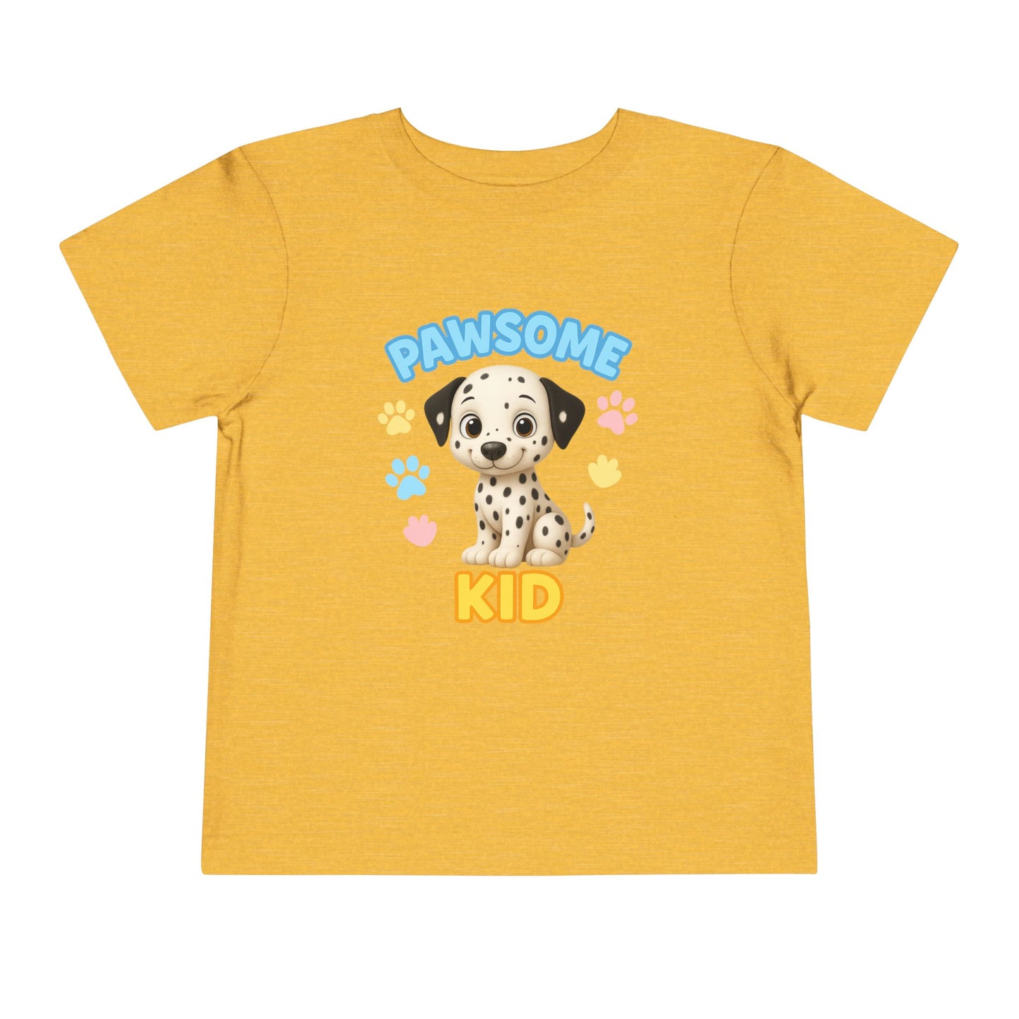 Pawsome Kid Toddler Tee, Cute Dog Tee for Toddlers, Kids' Short Sleeve Shirt, Birthday Gift, Animal Lovers, Pet Themed Apparel