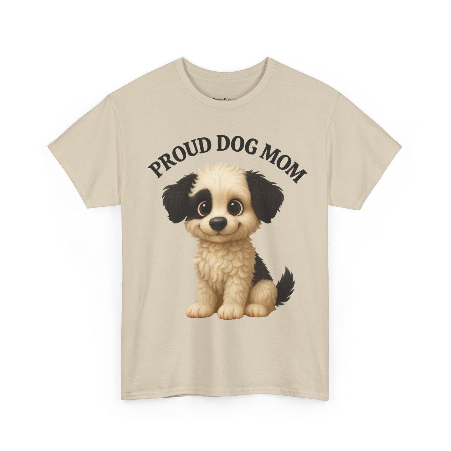 Proud Dog Mom Tee, Unisex Cotton Shirt for Dog Lovers, Pet Owner Gift, Casual Wear, Animal Lover Apparel