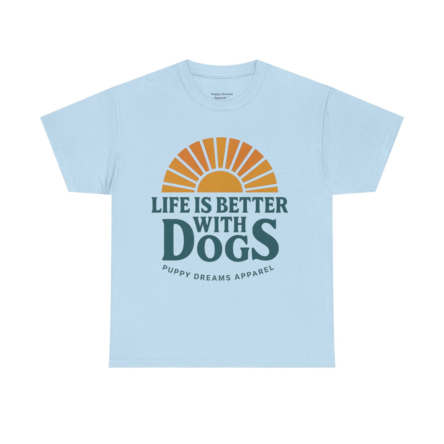 Life is Better with Dogs Tee, Unisex Cotton T-Shirt, Dog Lover's Gift, Cute Pet Apparel, Everyday Casual Wear