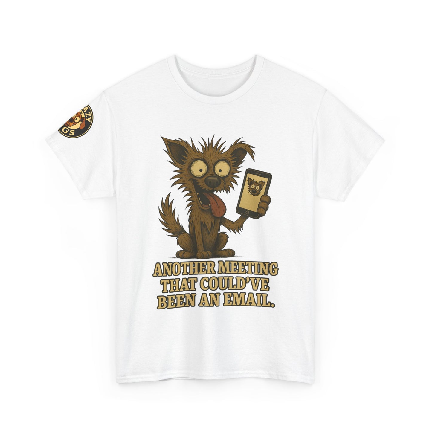 Funny Meeting Shirt — “Another Meeting That Could’ve Been an Email” Cat Cartoon Tee