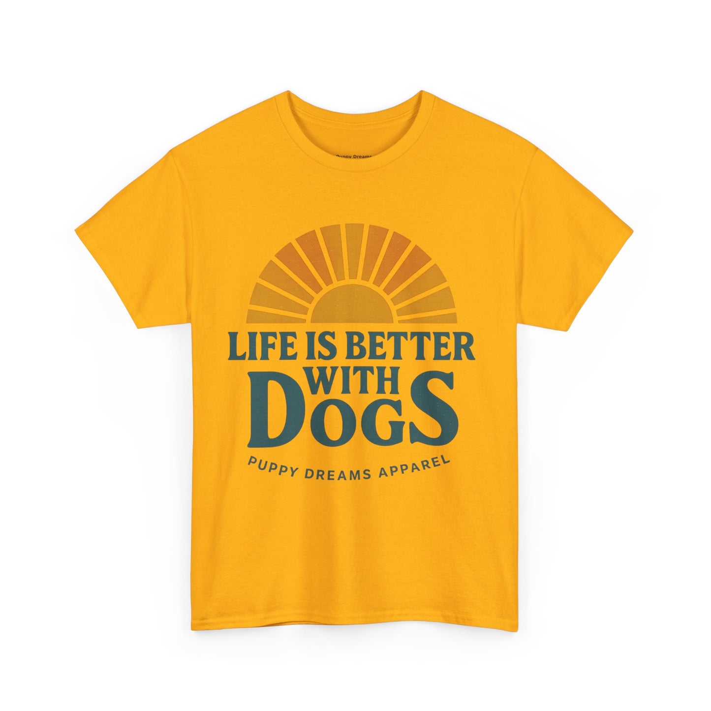 Life is Better with Dogs Tee, Unisex Cotton T-Shirt, Dog Lover's Gift, Cute Pet Apparel, Everyday Casual Wear