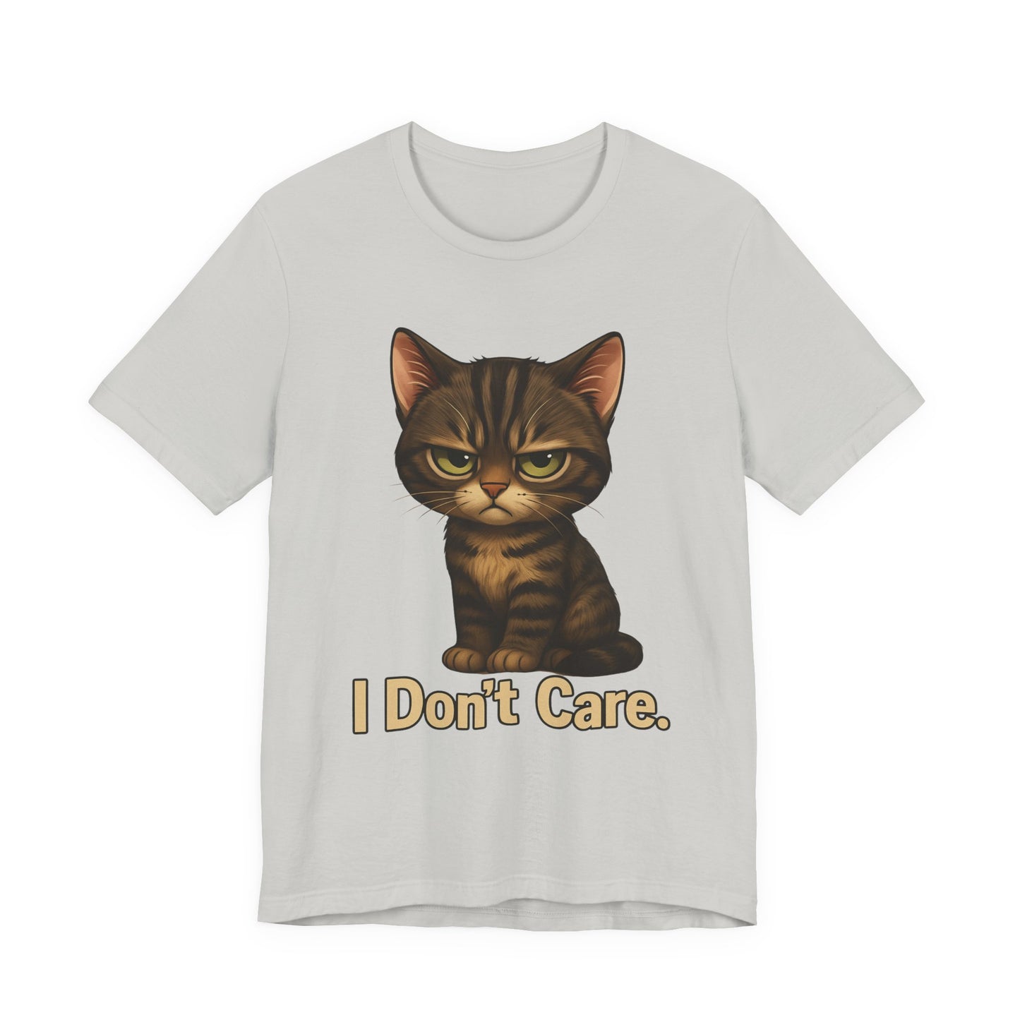 I Don’t Care Cat Tee — Cute Grumpy Cat Graphic T-Shirt