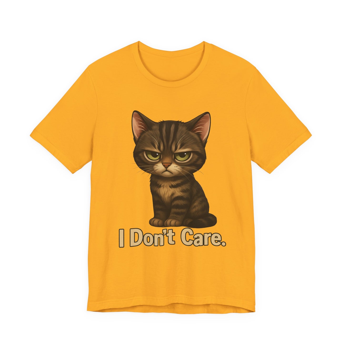 I Don’t Care Cat Tee — Cute Grumpy Cat Graphic T-Shirt