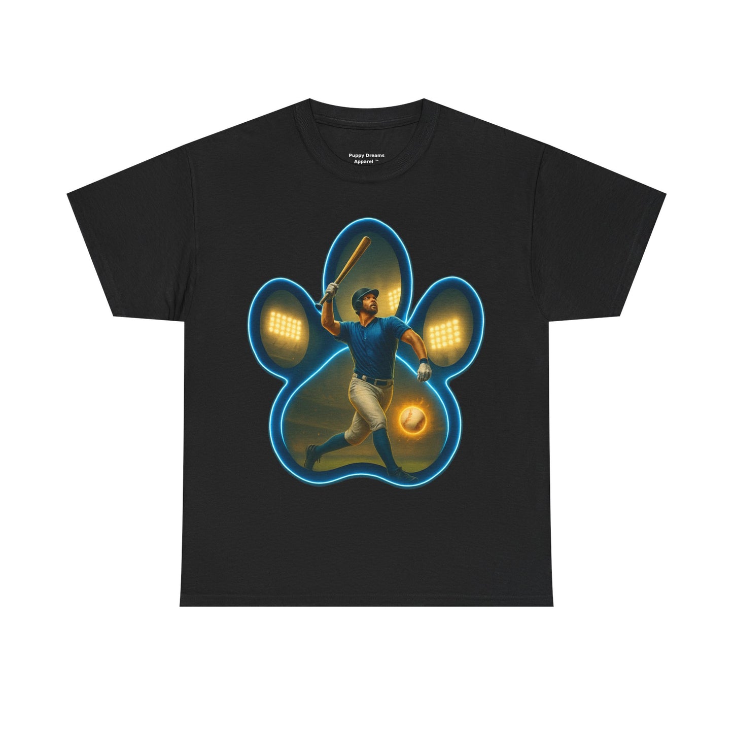 Paw Print Game Day Tee, Unisex Cotton Shirt, Sports Fan Apparel, Pet Lover Gift, Fun Casual Wear
