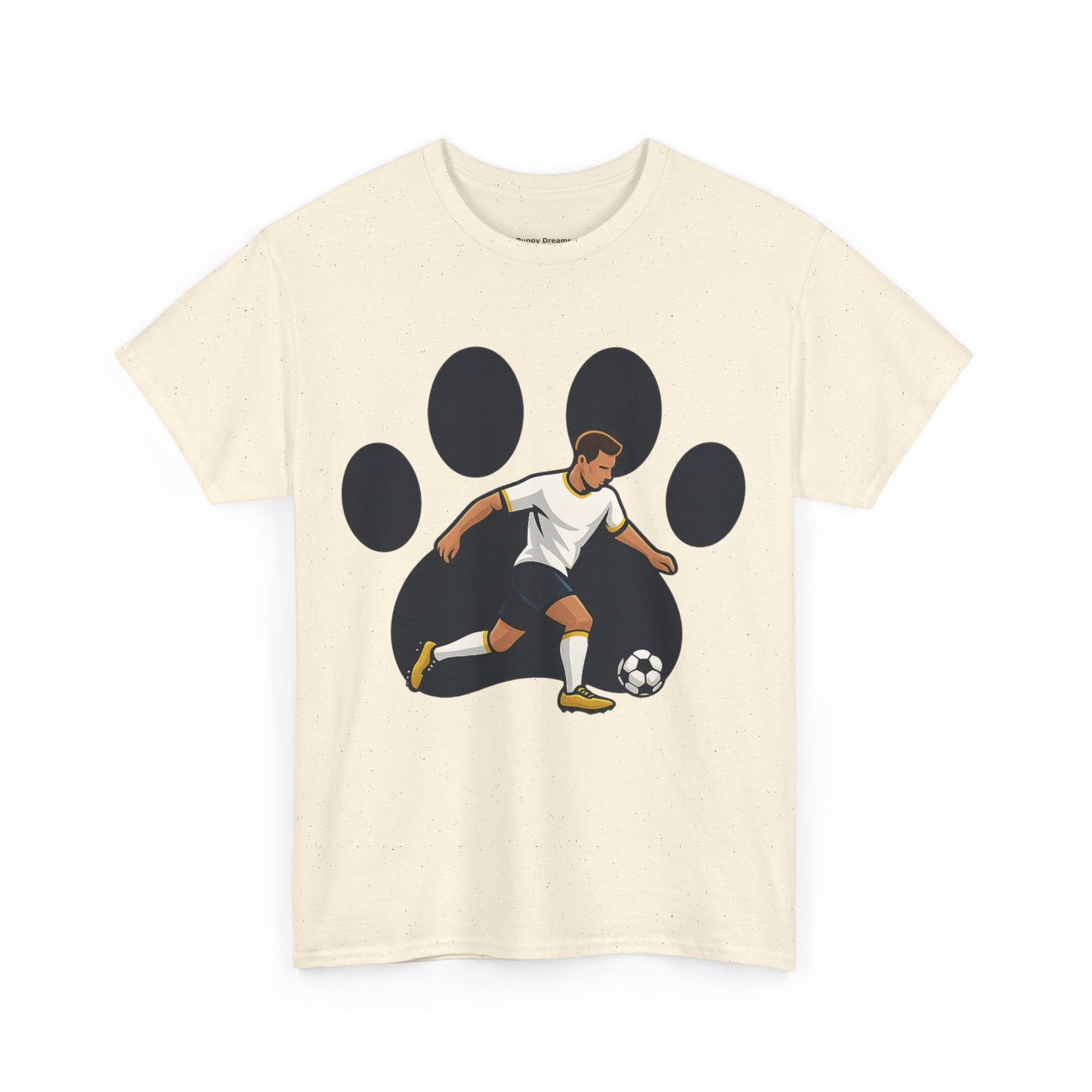 Soccer Paw Print Tee - Perfect for Soccer Lovers, Pet Owners, Sports Events, Birthdays, and Casual Wear