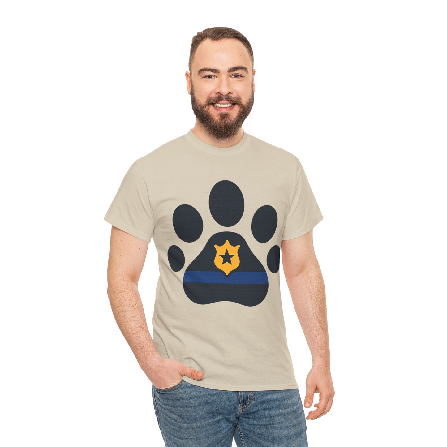 Paw Print Graphic Tee - Unisex Heavy Cotton Tee for Pet Lovers, Gifts for Dog Owners, Casual Wear, Animal Rescue Support, Animal Lover [...]