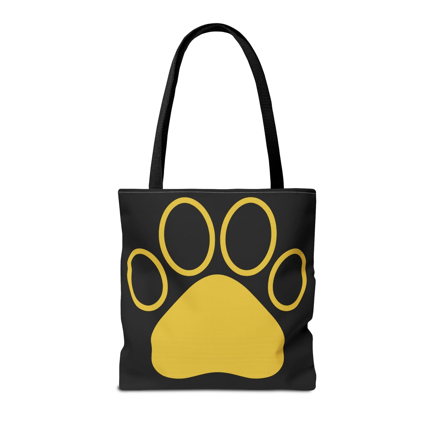 Custom Pet Lover Tote Bag, Yellow Paw Print, Eco-Friendly Bag, Gift for Pet Parents, Dog Mom Bag, Animal Lover Bag