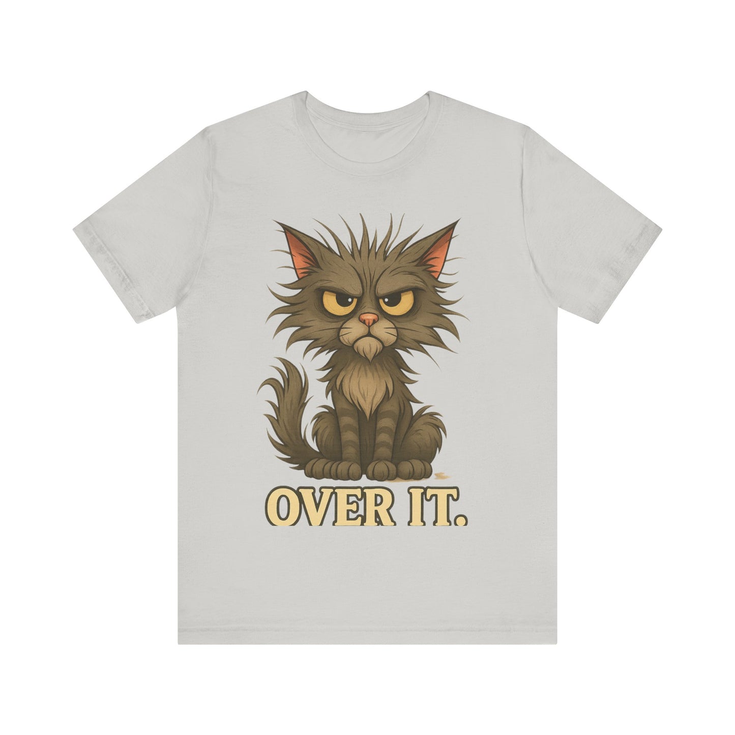 Over It Cat T-Shirt — Grumpy Kitty Graphic Tee