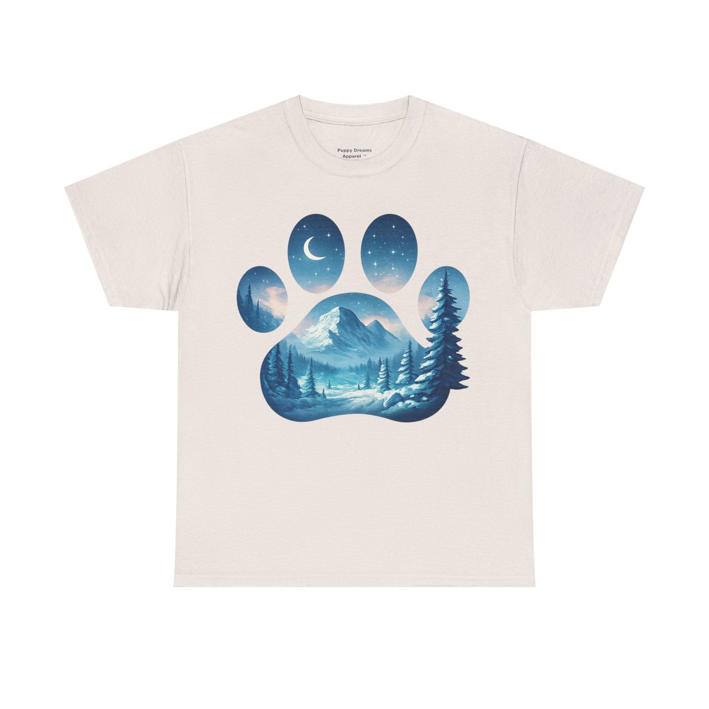 Nature-Inspired Paw Print Tee, Ideal for Pet Lovers, Perfect Gift for Birthdays, Relaxed Fit, Outdoor Adventures, Eco-Friendly
