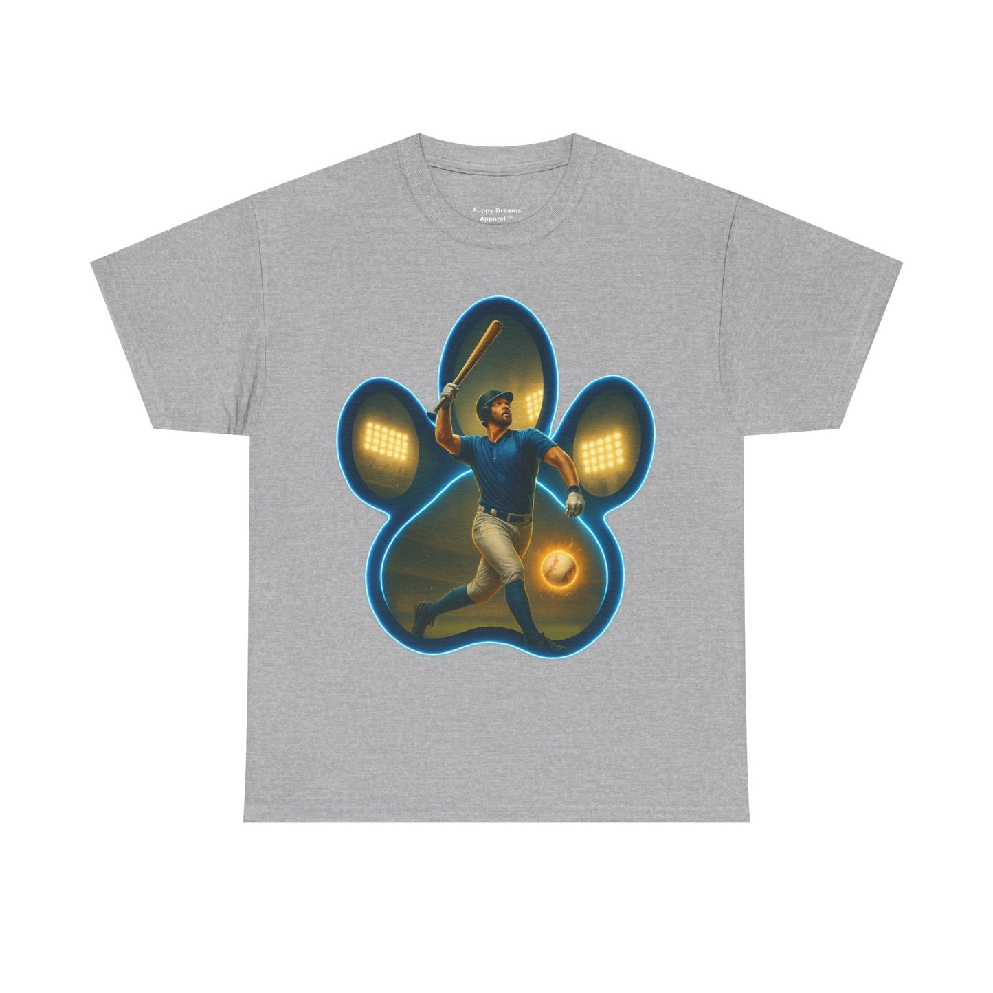 Paw Print Game Day Tee, Unisex Cotton Shirt, Sports Fan Apparel, Pet Lover Gift, Fun Casual Wear