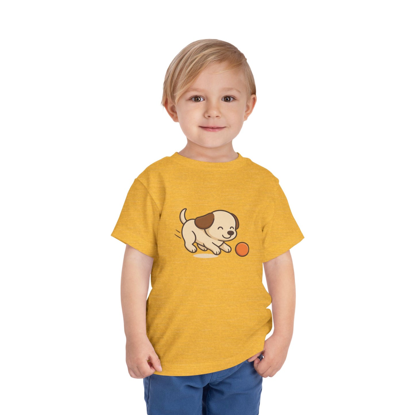 Cute Puppy Toddler Tee, Kids T-Shirt, Summer Play Shirt, Dog Lover Gift, Birthday Outfit