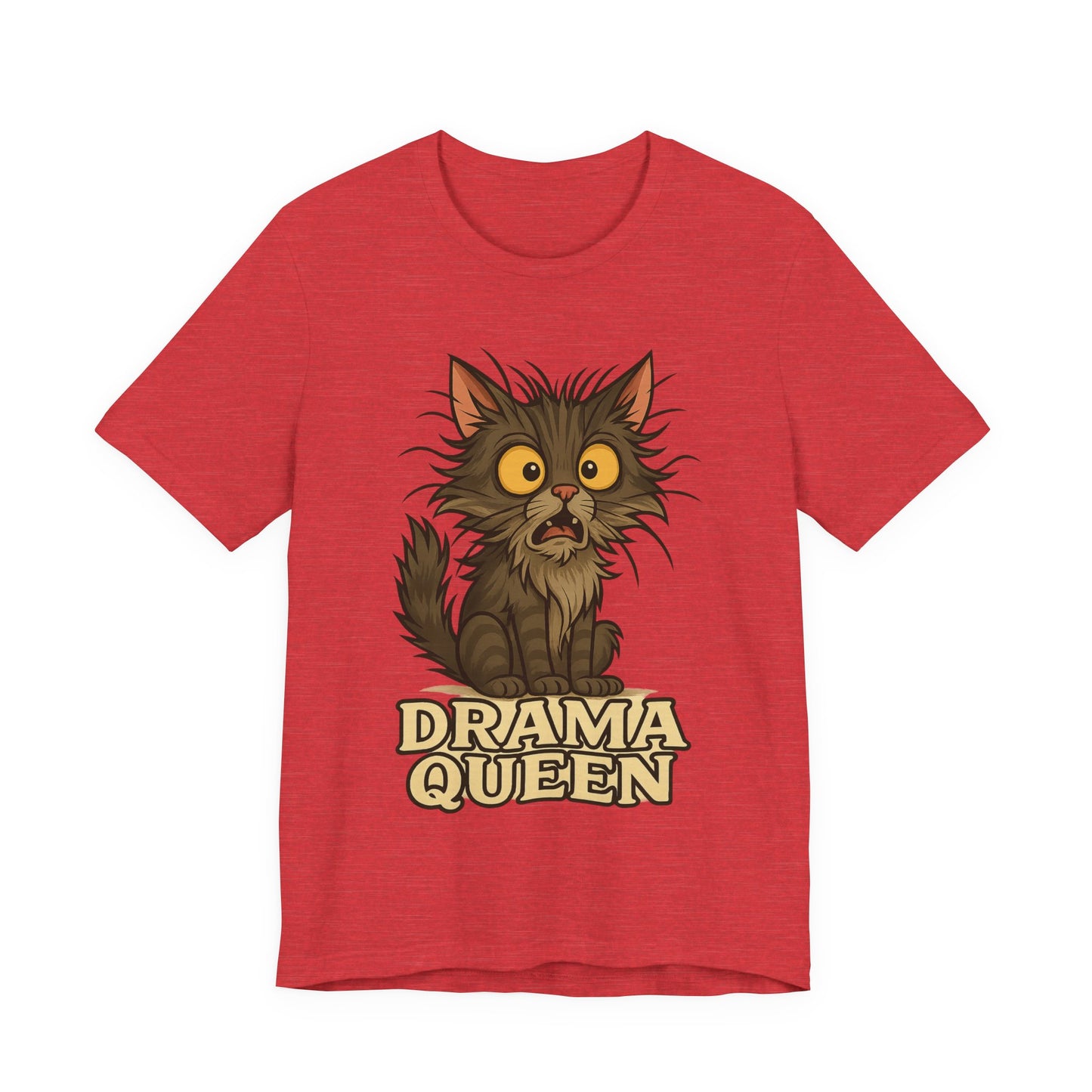 Drama Queen Cat T-Shirt — Crazy Cats Vintage Graphic Tee