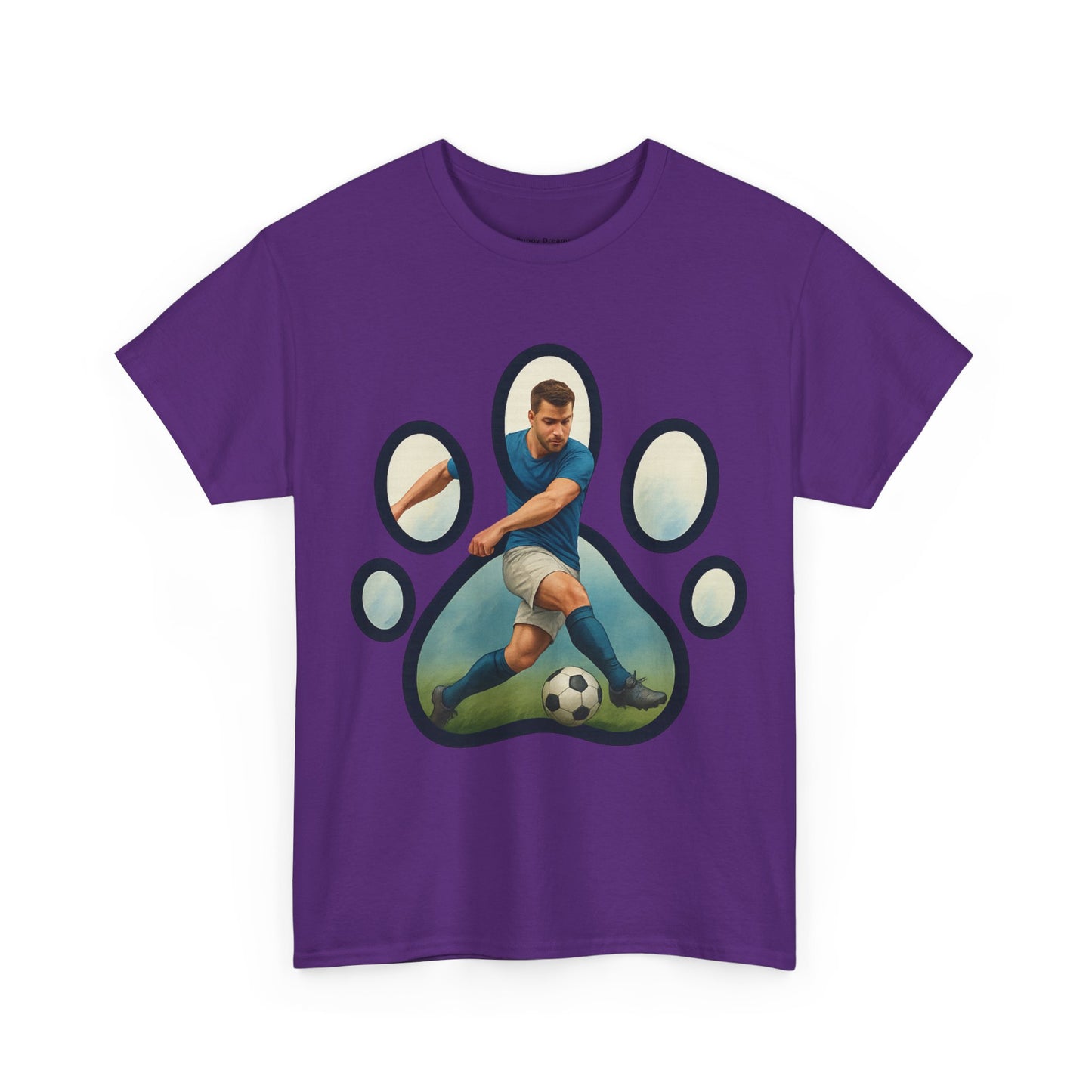 Soccer Paw Print Tee | Pet Lover Shirt, Animal Paw T-Shirt, Sports Gift, Unisex Apparel, Dog Lover Clothing