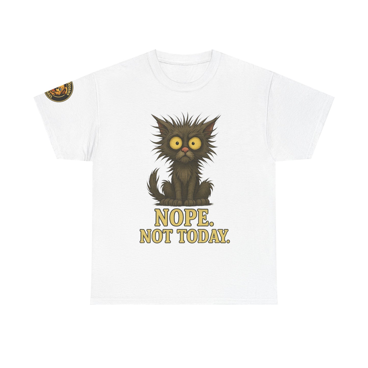 Cat 'Nope. Not Today.' T‑Shirt — Funny Grumpy Cat Graphic Tee