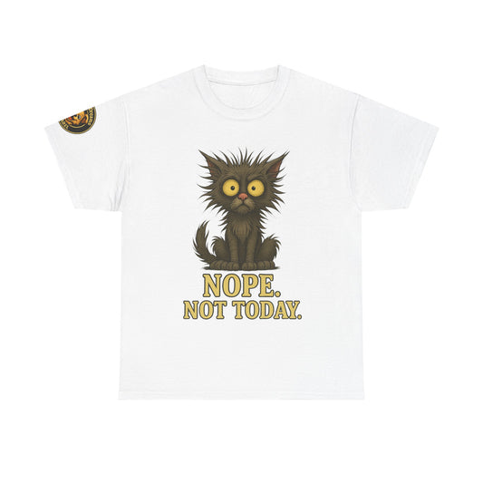 Cat 'Nope. Not Today.' T‑Shirt — Funny Grumpy Cat Graphic Tee