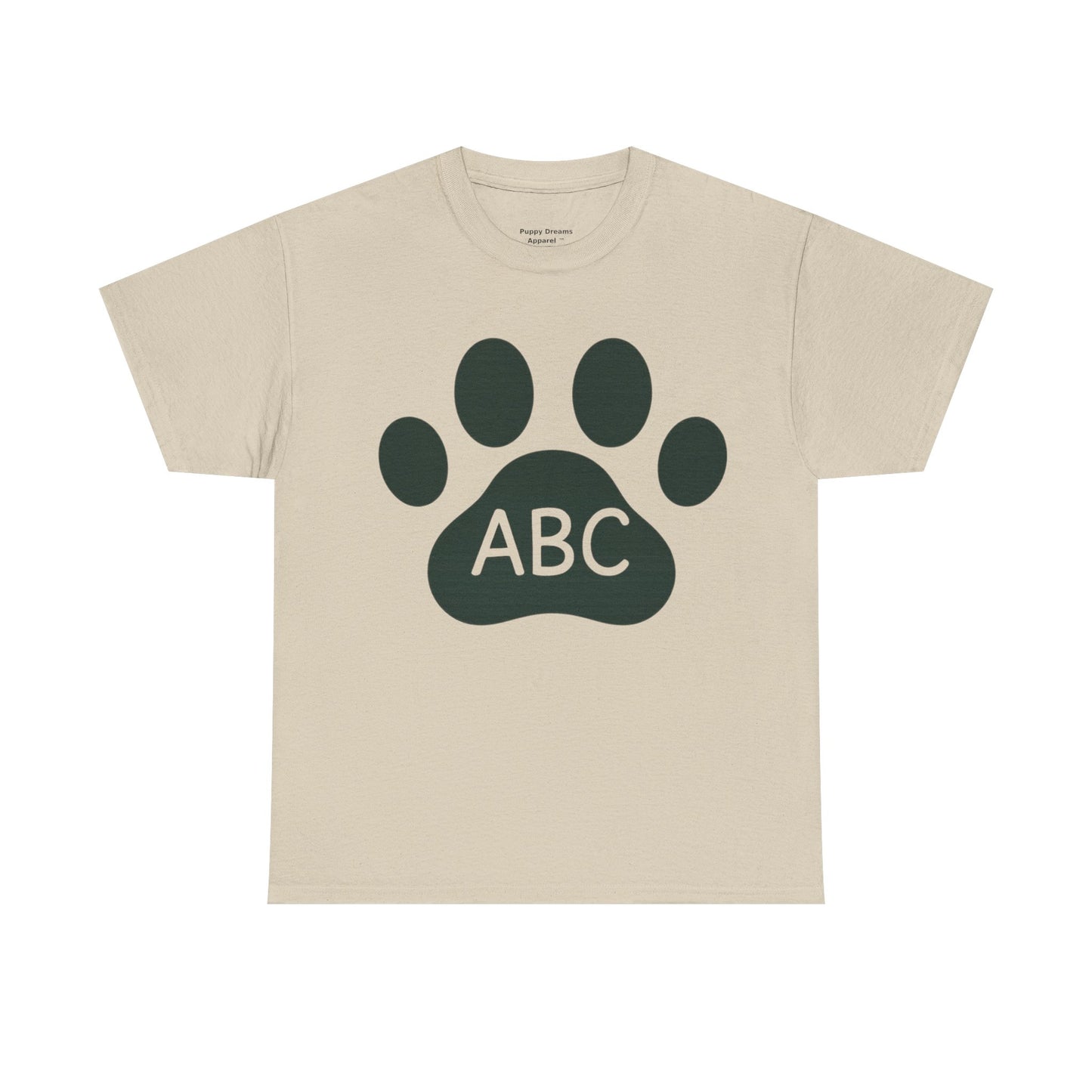Customizable Pet Paw Print Tee, Cute Pet Lover Shirt, Unisex Cotton T-Shirt, Gift for Dog Owners, Animal Lover Apparel