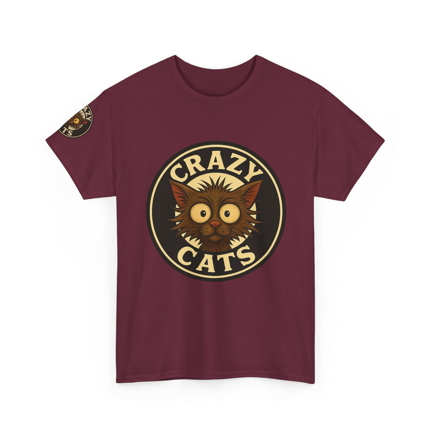 Crazy Cats T-Shirt — Vintage Cartoon Cat Graphic Tee for Cat Lovers