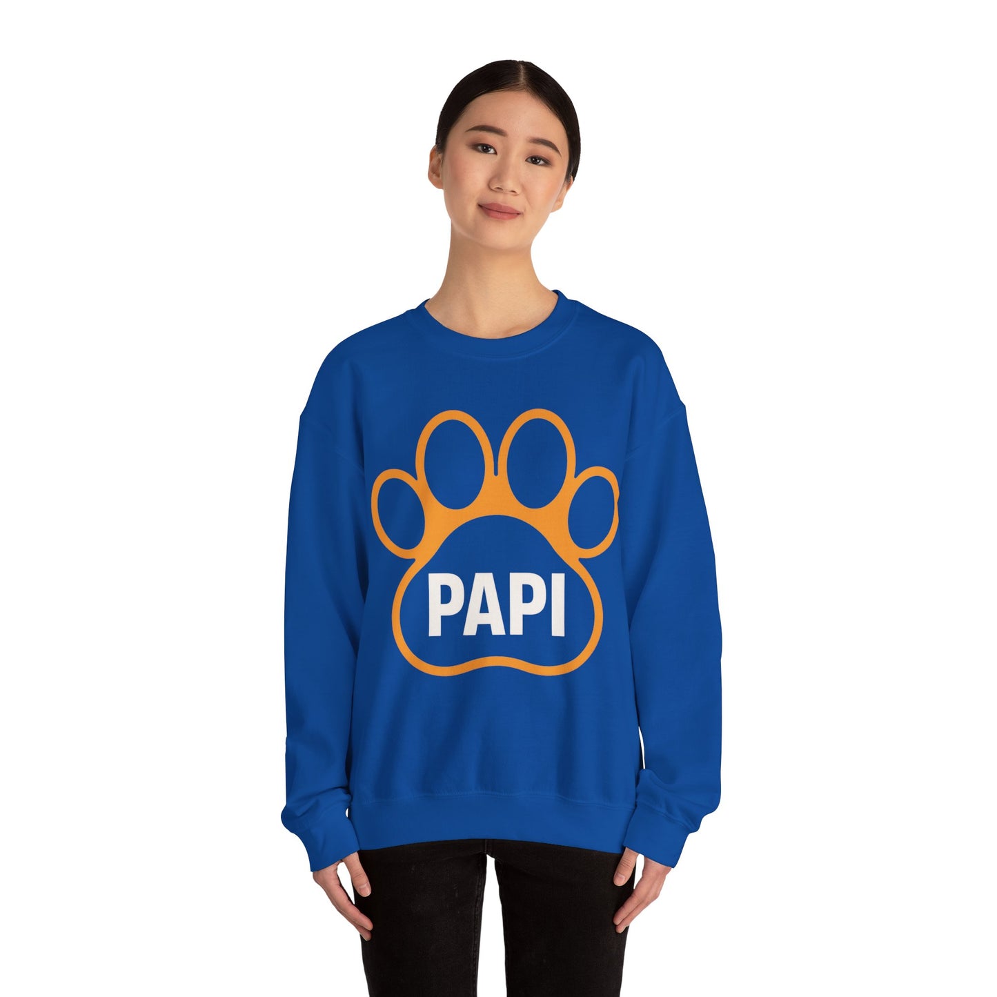 Paw Print Unisex Sweatshirt for Pet Lovers, Cozy Gift for Dog Moms, Birthday Gift, Animal Lover Apparel, Cute Pet Owner Crewneck